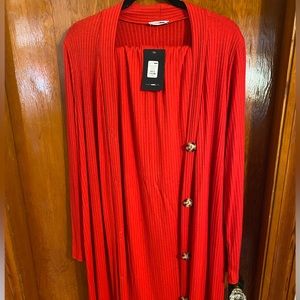 2 Piece Set with Dress and Cardigan